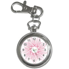 Spirograph Pattern Drawing Design Key Chain Watches by Nexatart