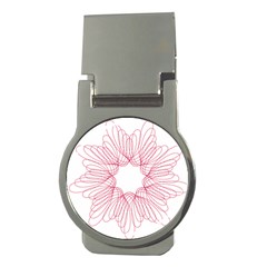 Spirograph Pattern Drawing Design Money Clips (Round) 