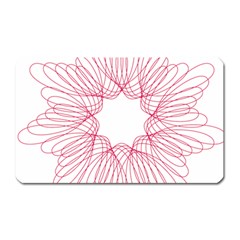 Spirograph Pattern Drawing Design Magnet (Rectangular)