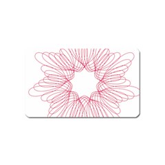 Spirograph Pattern Drawing Design Magnet (Name Card)