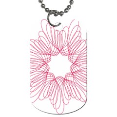 Spirograph Pattern Drawing Design Dog Tag (two Sides) by Nexatart