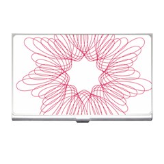 Spirograph Pattern Drawing Design Business Card Holders