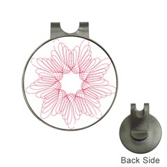 Spirograph Pattern Drawing Design Hat Clips with Golf Markers