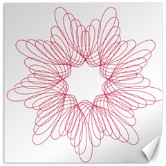 Spirograph Pattern Drawing Design Canvas 16  x 16  