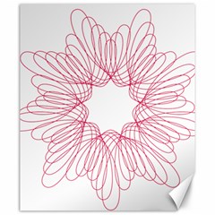 Spirograph Pattern Drawing Design Canvas 20  x 24  