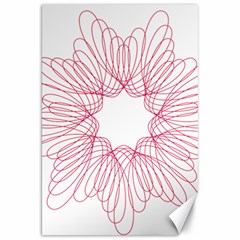 Spirograph Pattern Drawing Design Canvas 20  x 30  