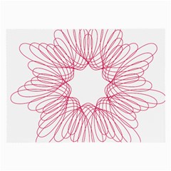 Spirograph Pattern Drawing Design Large Glasses Cloth (2-Side)