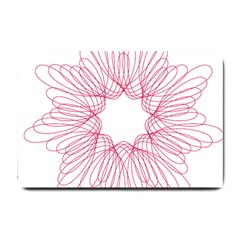 Spirograph Pattern Drawing Design Small Doormat 