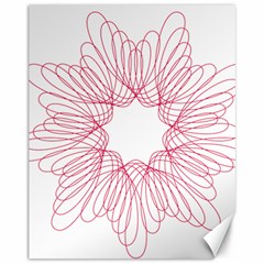 Spirograph Pattern Drawing Design Canvas 11  X 14   by Nexatart