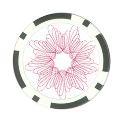 Spirograph Pattern Drawing Design Poker Chip Card Guard