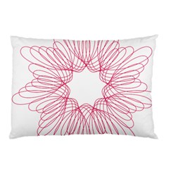 Spirograph Pattern Drawing Design Pillow Case