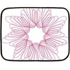 Spirograph Pattern Drawing Design Fleece Blanket (Mini)