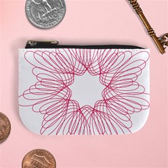 Spirograph Pattern Drawing Design Mini Coin Purses