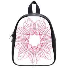 Spirograph Pattern Drawing Design School Bags (Small) 