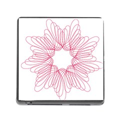 Spirograph Pattern Drawing Design Memory Card Reader (Square)