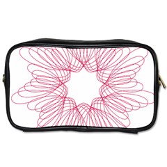 Spirograph Pattern Drawing Design Toiletries Bags