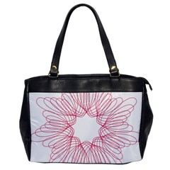 Spirograph Pattern Drawing Design Office Handbags