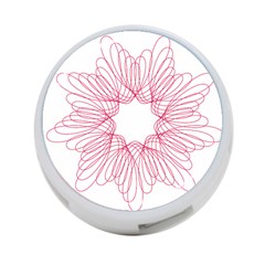 Spirograph Pattern Drawing Design 4-port Usb Hub (one Side) by Nexatart