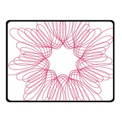 Spirograph Pattern Drawing Design Fleece Blanket (Small)