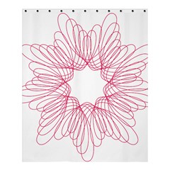 Spirograph Pattern Drawing Design Shower Curtain 60  x 72  (Medium) 