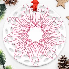 Spirograph Pattern Drawing Design Ornament (Round Filigree)