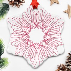 Spirograph Pattern Drawing Design Ornament (Snowflake)