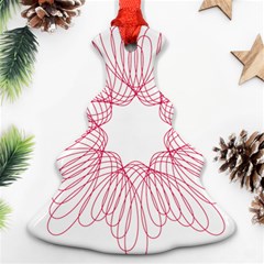 Spirograph Pattern Drawing Design Ornament (Christmas Tree) 