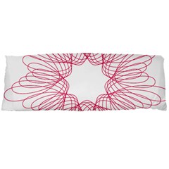 Spirograph Pattern Drawing Design Body Pillow Case Dakimakura (two Sides) by Nexatart