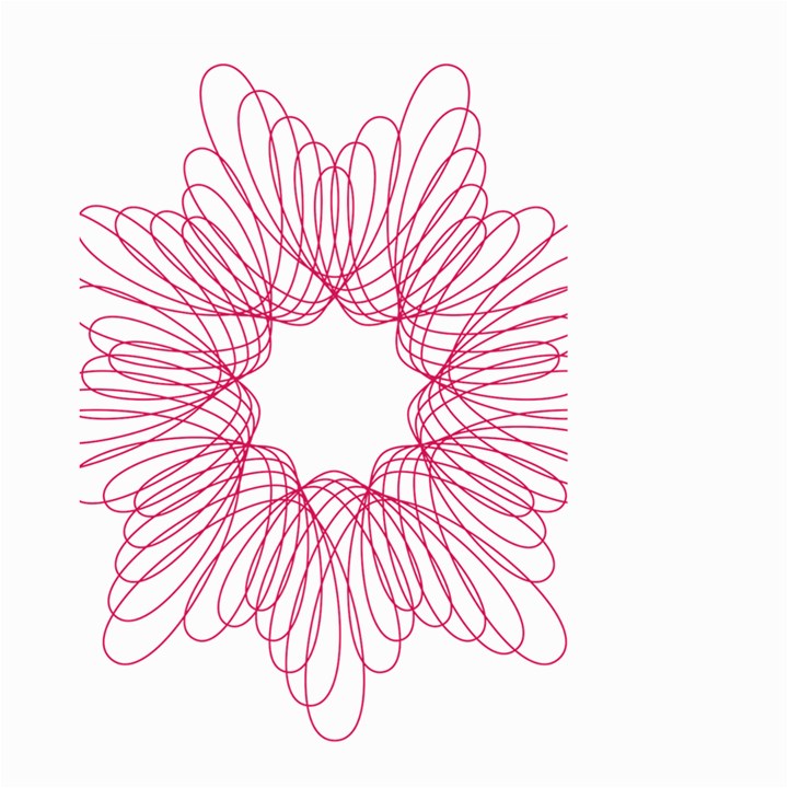 Spirograph Pattern Drawing Design Small Garden Flag (Two Sides)