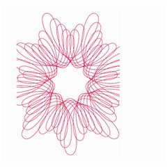 Spirograph Pattern Drawing Design Large Garden Flag (two Sides) by Nexatart