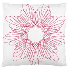 Spirograph Pattern Drawing Design Large Cushion Case (One Side)