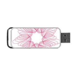 Spirograph Pattern Drawing Design Portable USB Flash (One Side)