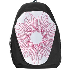 Spirograph Pattern Drawing Design Backpack Bag by Nexatart