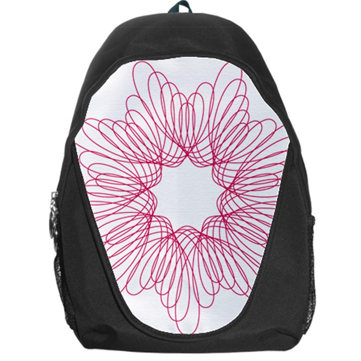 Spirograph Pattern Drawing Design Backpack Bag