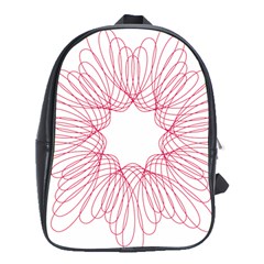 Spirograph Pattern Drawing Design School Bags (xl)  by Nexatart