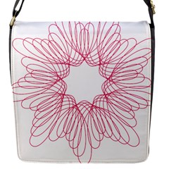 Spirograph Pattern Drawing Design Flap Messenger Bag (S)