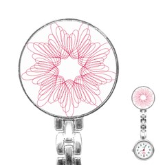 Spirograph Pattern Drawing Design Stainless Steel Nurses Watch by Nexatart