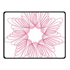 Spirograph Pattern Drawing Design Double Sided Fleece Blanket (Small) 