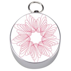 Spirograph Pattern Drawing Design Silver Compasses