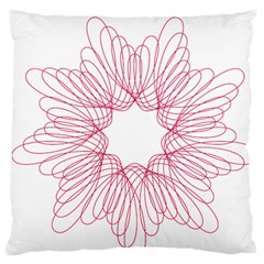 Spirograph Pattern Drawing Design Standard Flano Cushion Case (Two Sides)