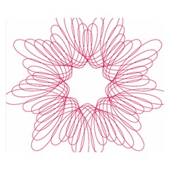 Spirograph Pattern Drawing Design Double Sided Flano Blanket (Small) 