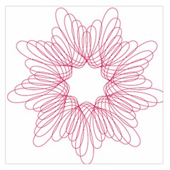 Spirograph Pattern Drawing Design Large Satin Scarf (square) by Nexatart