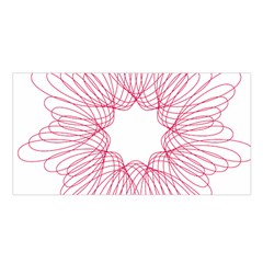 Spirograph Pattern Drawing Design Satin Shawl by Nexatart