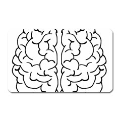 Brain Mind Gray Matter Thought Magnet (rectangular) by Nexatart