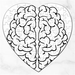 Brain Mind Gray Matter Thought Jigsaw Puzzle (heart) by Nexatart