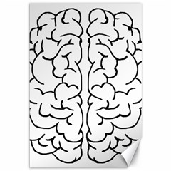 Brain Mind Gray Matter Thought Canvas 12  X 18   by Nexatart