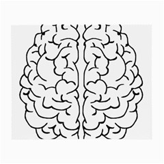 Brain Mind Gray Matter Thought Small Glasses Cloth (2-side) by Nexatart