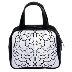 Brain Mind Gray Matter Thought Classic Handbags (2 Sides) by Nexatart