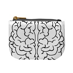 Brain Mind Gray Matter Thought Mini Coin Purses by Nexatart