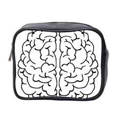 Brain Mind Gray Matter Thought Mini Toiletries Bag 2-side by Nexatart